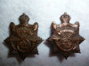 M97 - The Halifax Rifles KC Collar Badge Pair, 1933 Issue